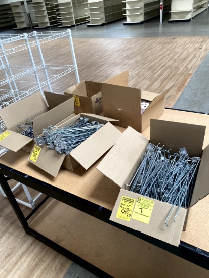 GROUP OF PEG HOOKS AND RECEIPT ROLLS
