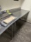 JOHN BOOS 6FT STAINLESS STEEL TABLE W/ BACKSPLASH