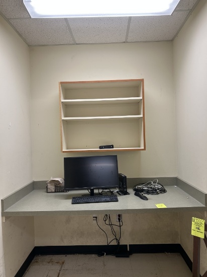 WALL MOUNT DESK AND CABINET