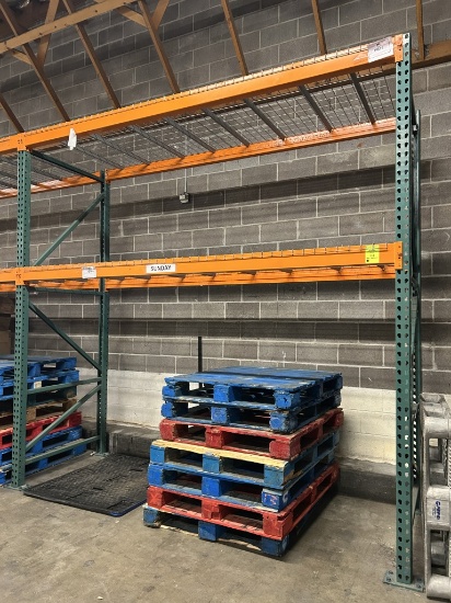 1 SECTION OF TEAR DROP PALLET RACKING