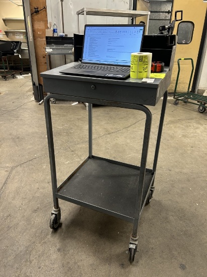 RECEIVING DESK ON CASTERS