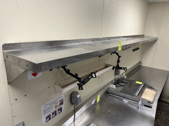 48IN X 14IN STAINLESS WALL SHELVES