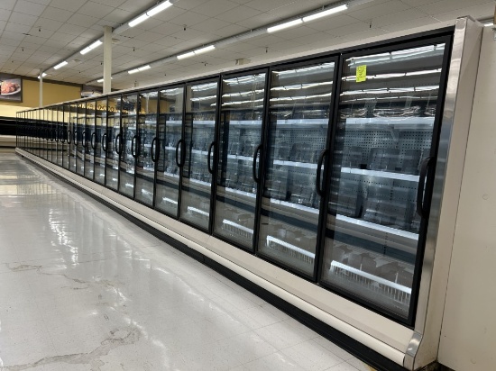 27 DOOR RUN OF 2001 HUSSMANN LOW TEMP REACH-IN CASES