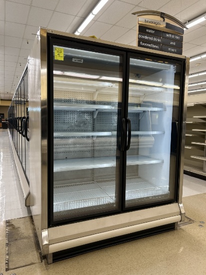 2001 HUSSMANN 2 DOOR LOW TEMP REACH-IN CASE