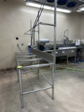 8FT POLYTOP TABLE FRAME W/ SHELF FRAME