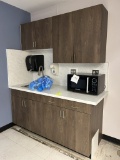 MILLWORK SINK TABLE AND CABINETRY IN BREAK ROOM