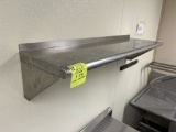 48IN X 14IN STAINLESS WALL SHELF