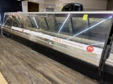 16FT RUN OF 2009 HUSSMANN SLANT GLASS DELI SERVICE CASES