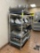4FT PLASTIC METRO RACK AND CONTENTS