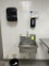 HAND SINK W/ SOAP AND PAPER TOWEL DISPENSER