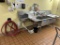 STAINLESS STEEL 3 COMPARTMENT SINK W/ ATTACHED HAND SINK