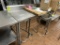 60IN X 24IN X 40IN STAINLESS STEEL TABLE W/ BACKSPLASH