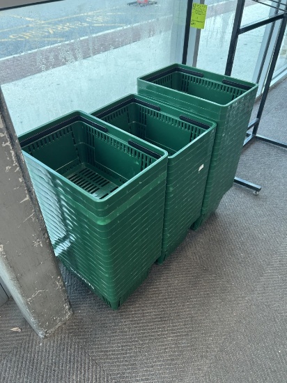 GROUP OF HAND SHOPPING BASKETS