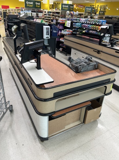 2008 ACCENT SINGLE BELT CHECKSTAND (NO POINT OF SALES)