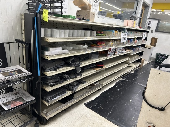 12FT OF MADIX WALL SHELVING