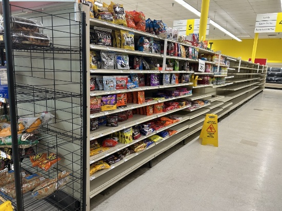 56FT OF MADIX GONDOLA SHELVING