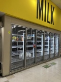 6 GLASS DOOR DAIRY WALK-IN COOLER BOX