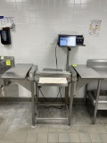 HOBART WRAPPING STATION W/ BIZERBA PRICING SCALE