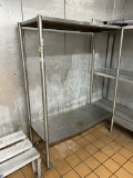 47IN X 19IN X 62IN STAINLESS STEEL RACK