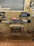 HEAT SEAL WRAPPING STATION W/ BIZERBA SCALE
