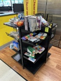 36IN X 36IN FOUR WAY MERCHANDISER ON CASTERS