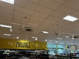 ALL TRACK LIGHTING ON SALES FLOOR