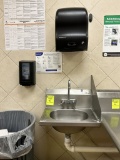 HAND SINK W/ SOAP AND PAPER TOWEL DISPENSER