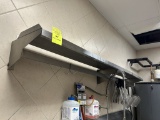 96IN X 12IN STAINLESS WALL SHELF/UTENSIL RACK
