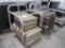aluminum sheet pan carts, w/ french loaf pans & cupcake pans