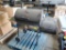 Char-Griller barrel smoker grill, on stand