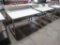 stainless/polytop tables w/ backsplash