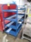 4-tier stocking cart w/ solid shelves