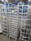 aluminum tub/tray rack, on casters