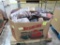 crate of hardwood smoking chunks & pellets