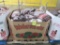 crate of hardwood smoking chunks & pellets