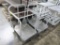 aluminum sheet pan carts, on casters
