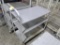 3-tier stocking cart w/ solid shelves