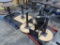 pallets of cafe tables & small metal tables