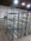 wire shelving unit, epoxy coated, on casters