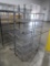wire shelving units, on casters