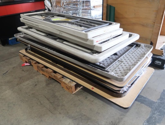 pallet of folding tables