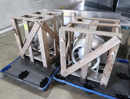Loren Cook mixed flow, Centri-Vane wheel, aluminum, in-line fan