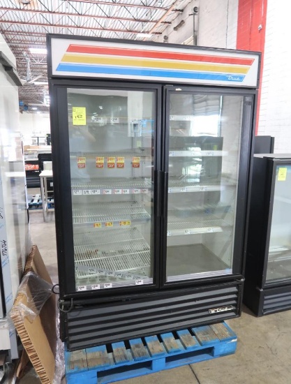 True 2-glass door refrigerated merchandiser