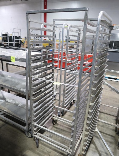 aluminum cooling rack, on casters