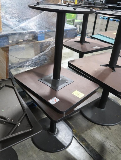 cafe tables, w/ laminate tops