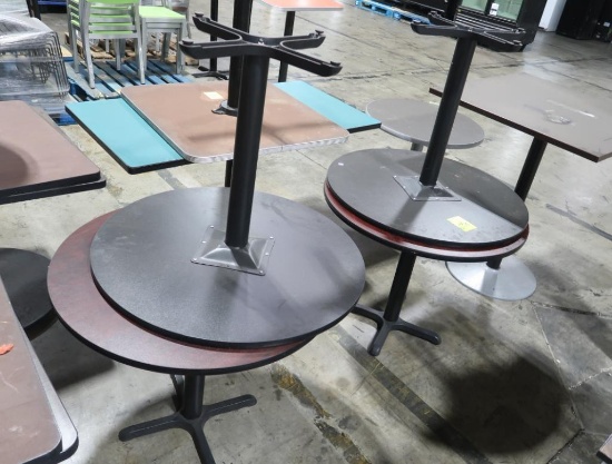 cafe tables, w/ laminate tops