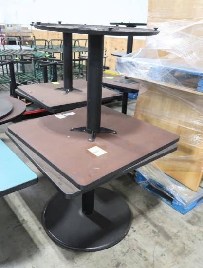 cafe tables, w/ laminate tops