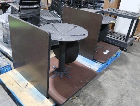 cafe tables, w/ laminate tops