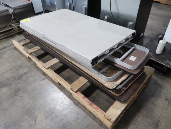 pallet of folding tables