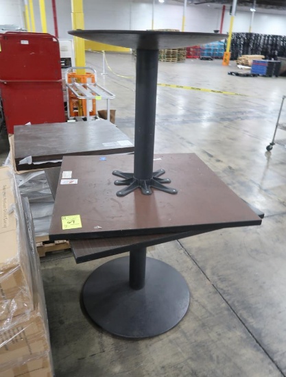 cafe tables, w/ laminate tops